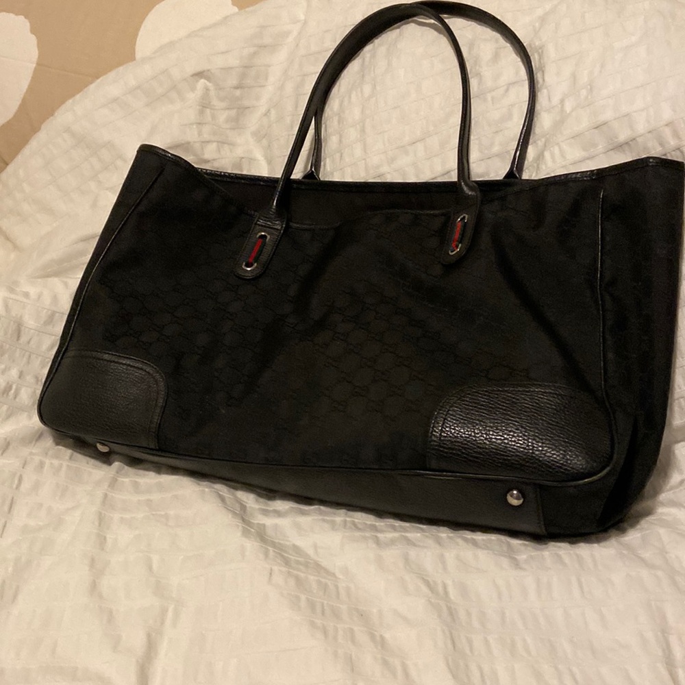 Gucci black handbag.